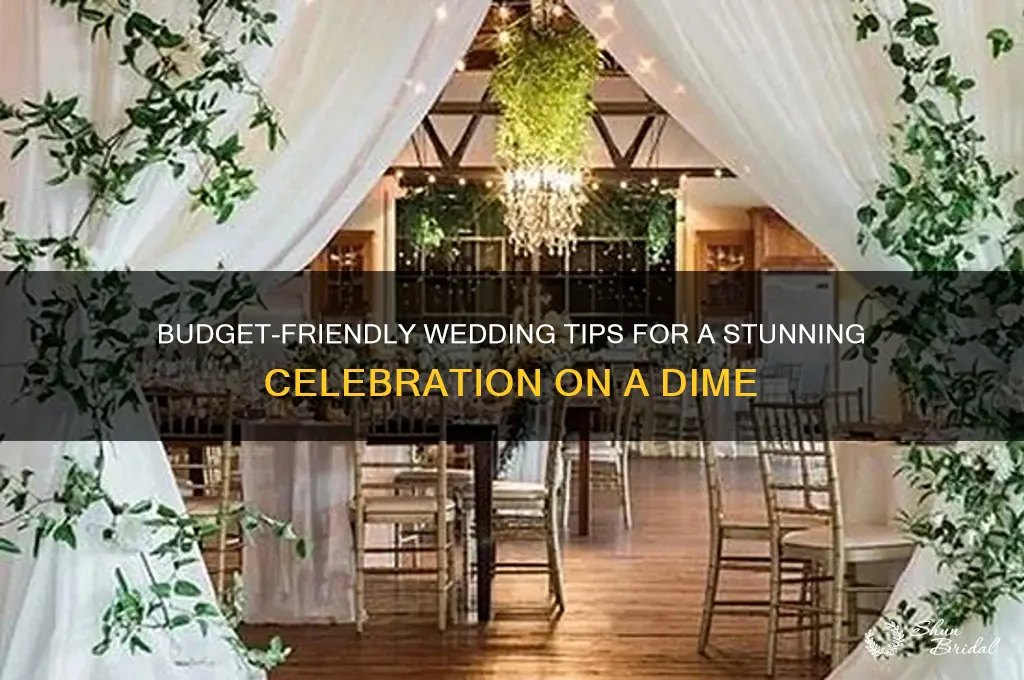 how to do a beautiful wedding cheap