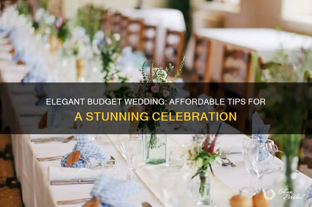 how to do a beautiful wedding on a budget