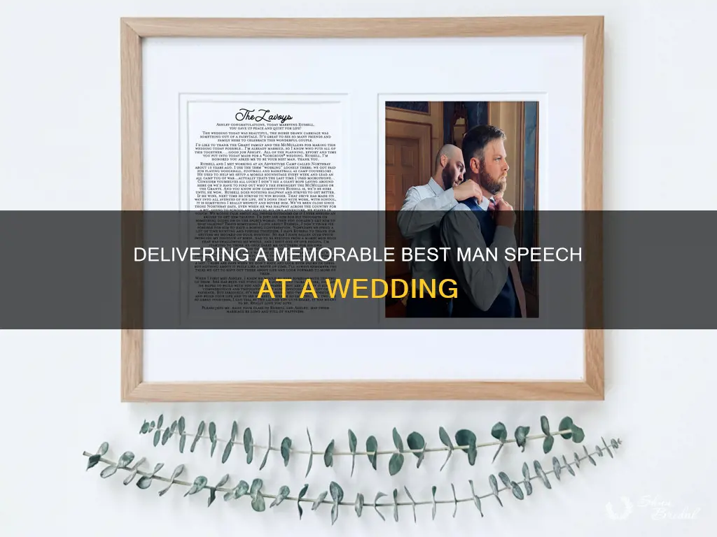 how to do a best man speech wedding