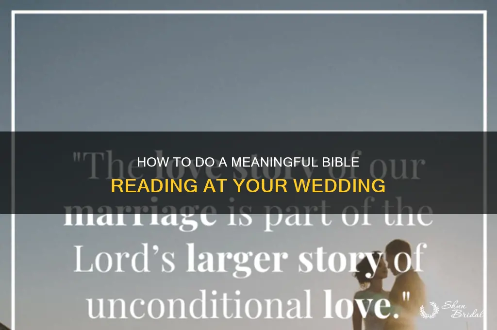 how to do a bible reading at a wedding