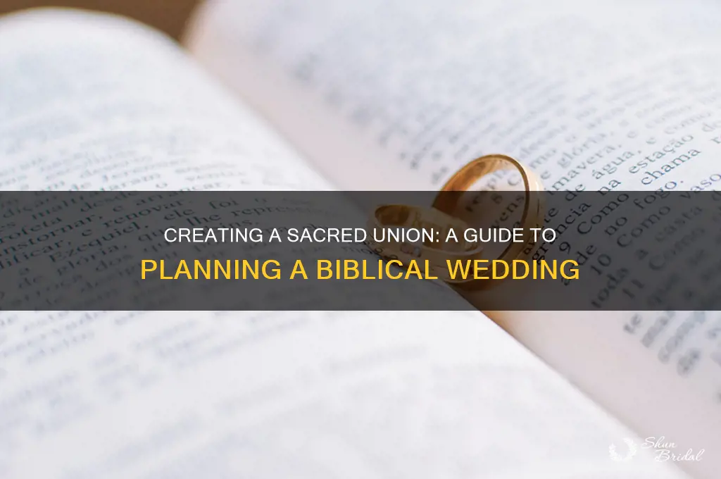 how to do a biblical wedding