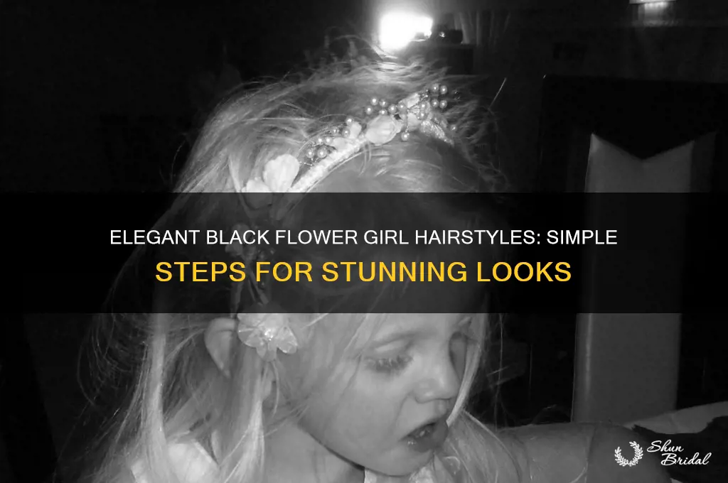 how to do a blck flower girls hair