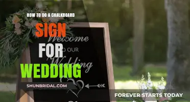 Elegant DIY Chalkboard Wedding Signs: A Step-by-Step Guide