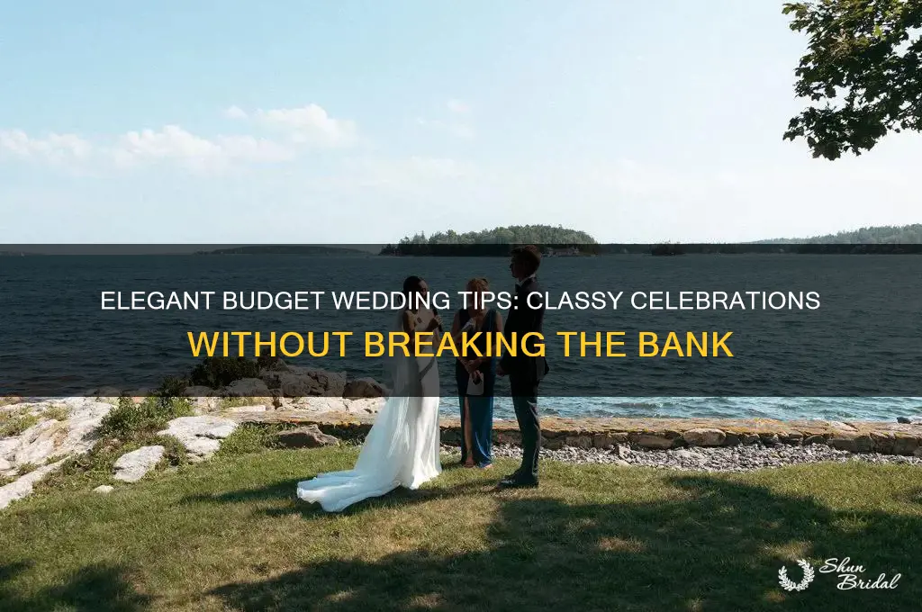 how to do a cheap but classy wedding
