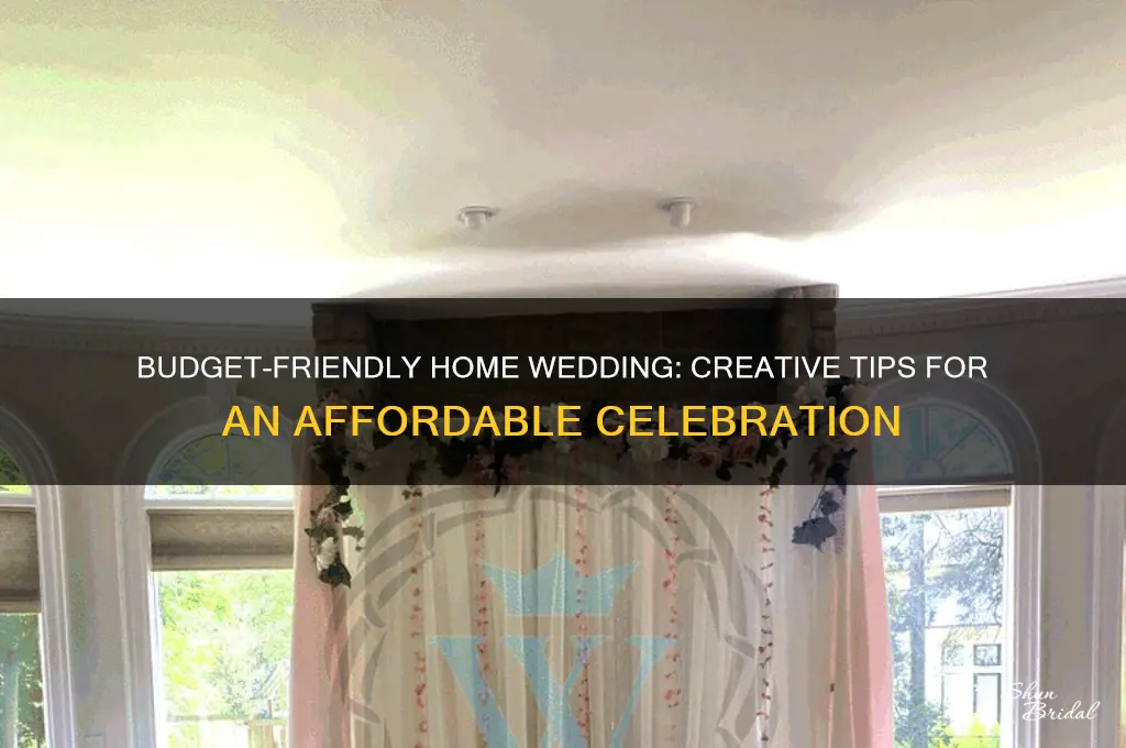 how to do a cheap wedding at home