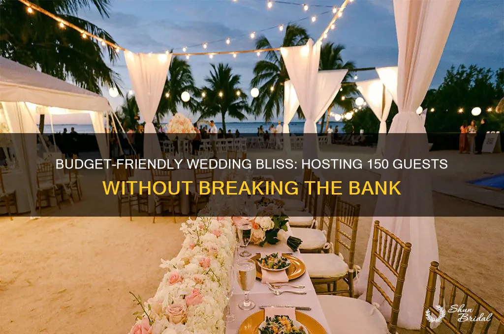 how to do a cheap wedding for 150 people