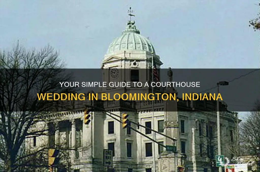 how to do a courthouse wedding in bloomington indiana