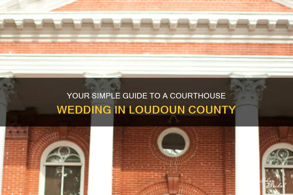 how to do a couthouse wedding loudoun county