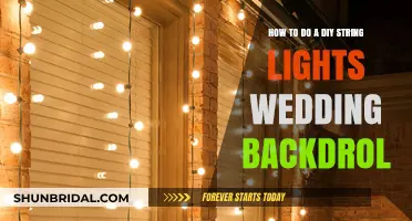 DIY String Lights Wedding Backdrop: Easy Steps for a Magical Glow