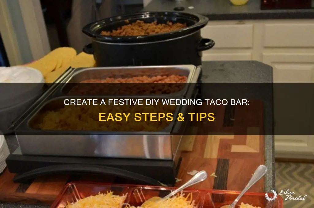 how to do a diy wedding taco bar