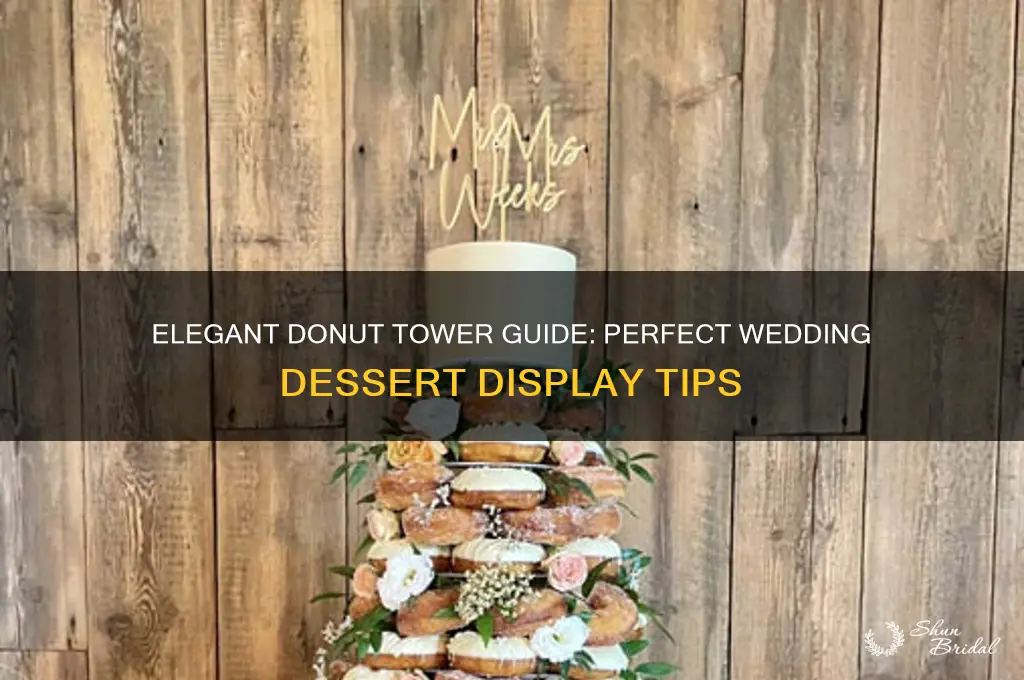 how to do a donut tower for a wedding