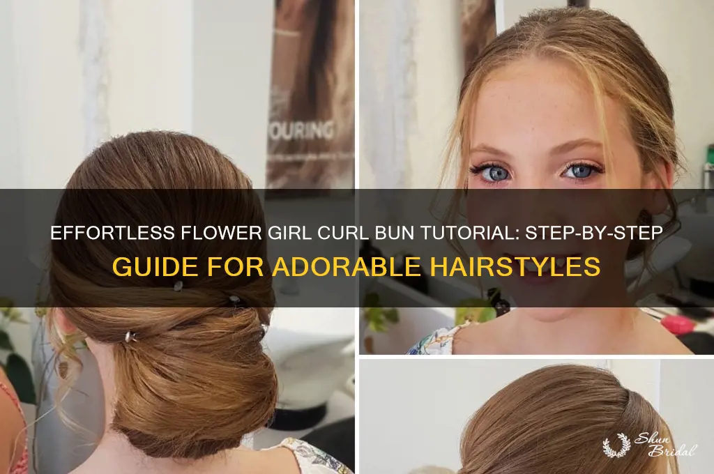 how to do a flower girl curl bun