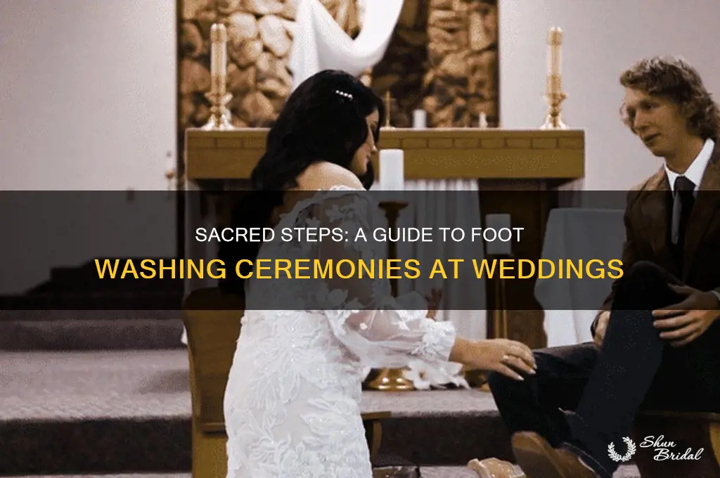 how to do a foot washing ceremony at a wedding