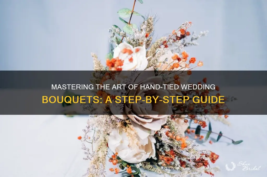 how to do a hand tied wedding bouquet