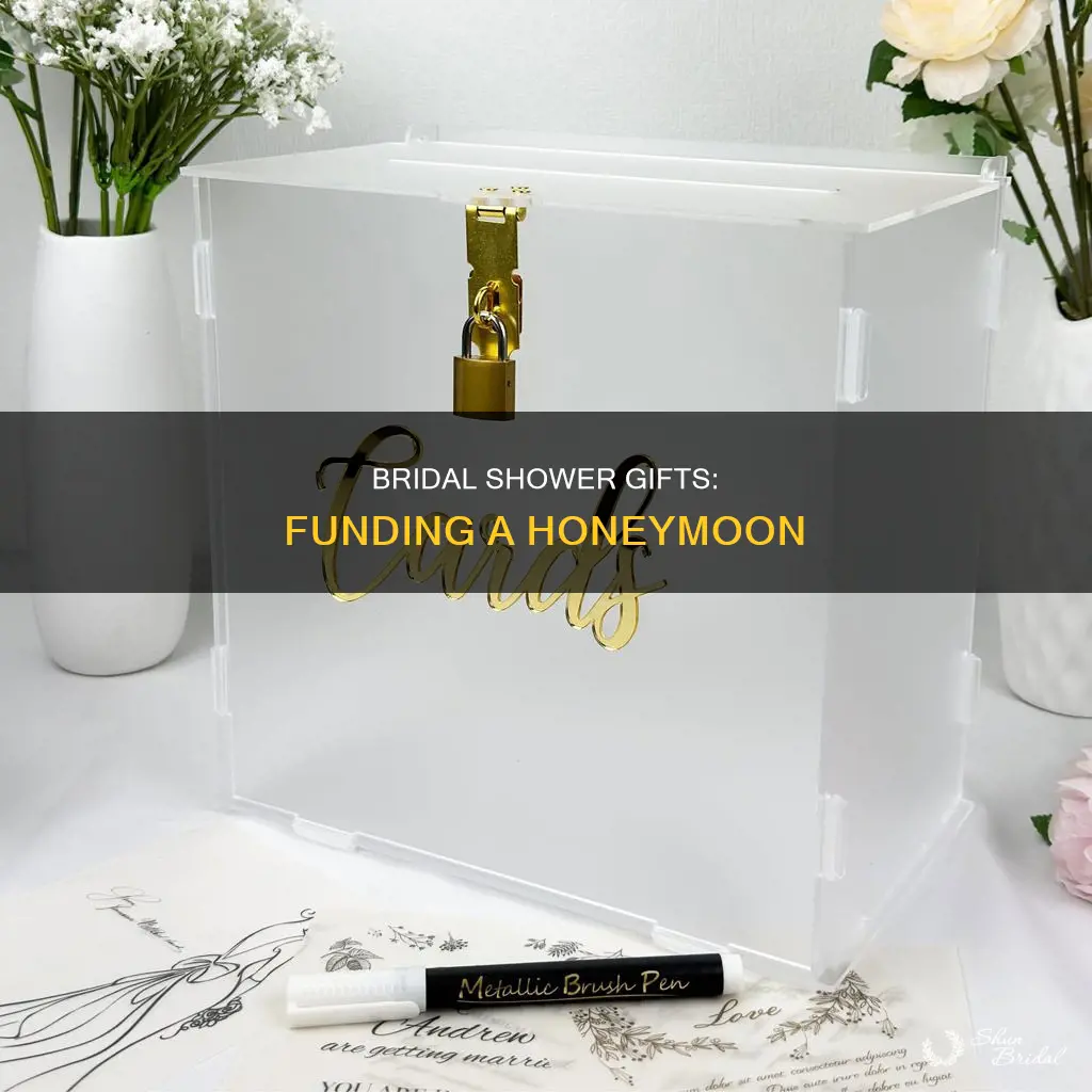 how to do a honeymoon fund for bridal shower