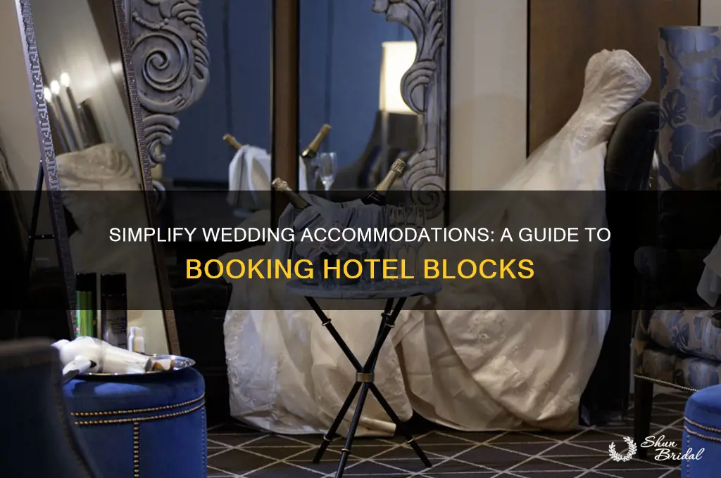 how to do a hotel block for wedding