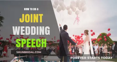 Mastering the Art of a Joint Wedding Speech: Tips and Tricks