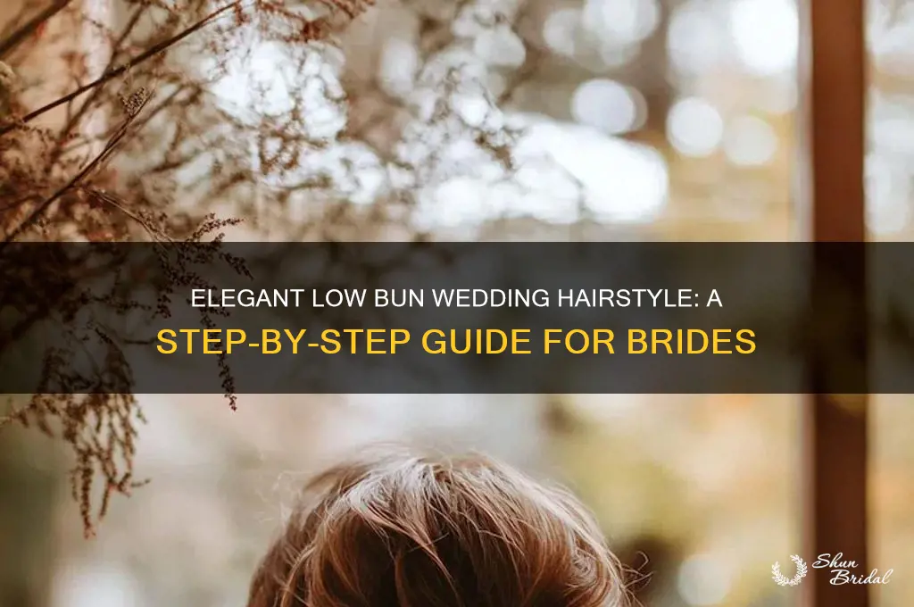 how to do a low bun wedding hair