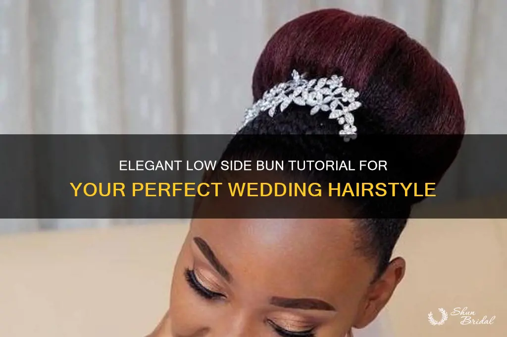 how to do a low side bun for wedding