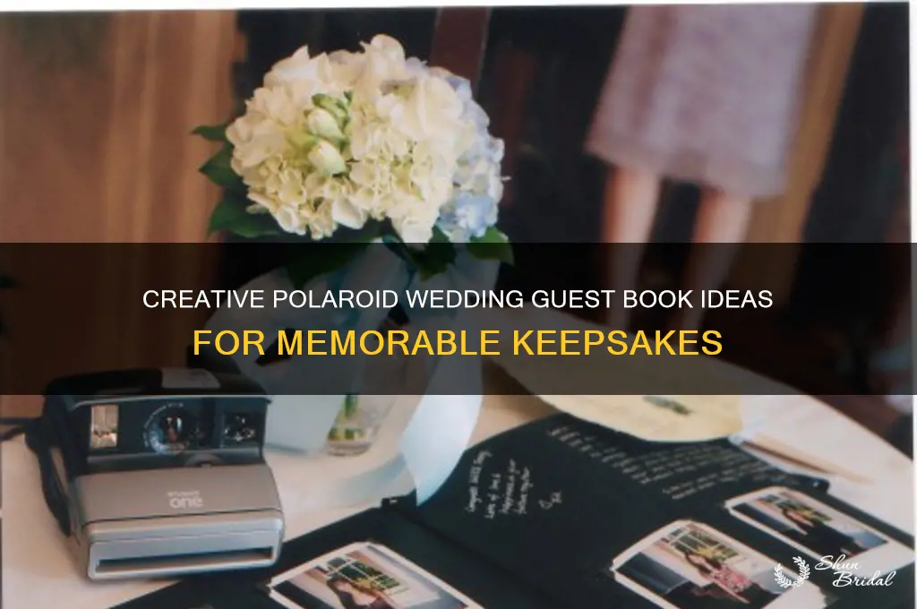 how to do a polaroid wedding guest book