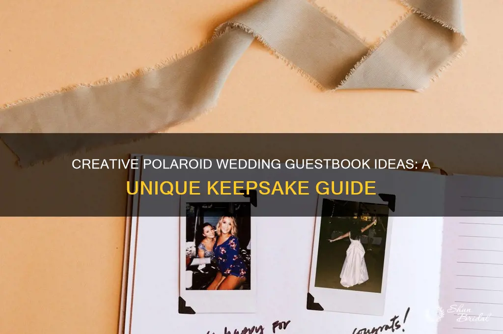 how to do a polaroid wedding guestbook