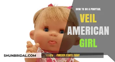 Easy Ponytail Veil Tutorial for American Girl Dolls