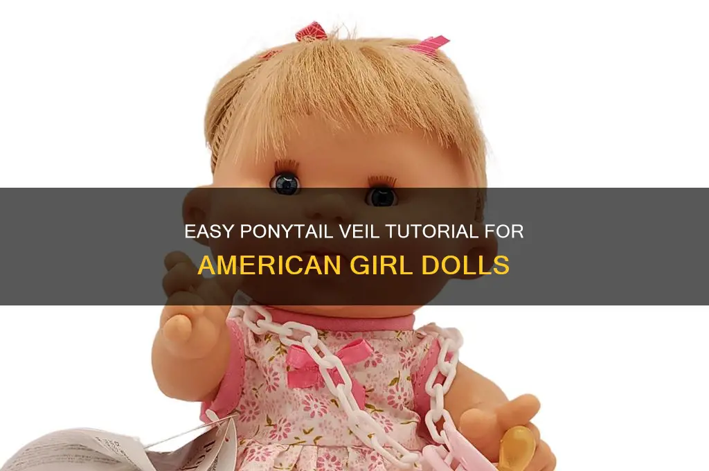 how to do a ponytail veil american girl