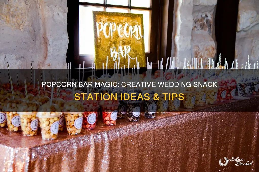 how to do a popcorn bar at a wedding