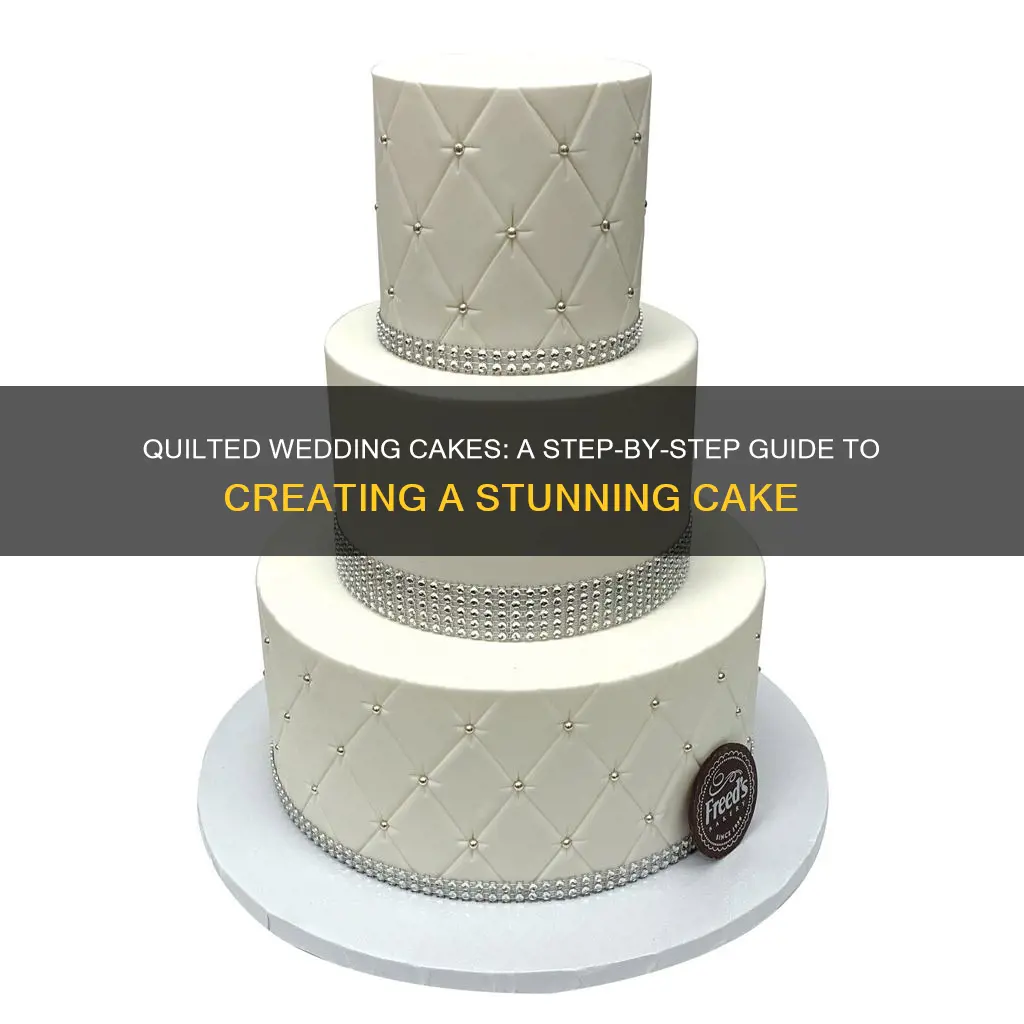 how to do a quilted wedding cakes