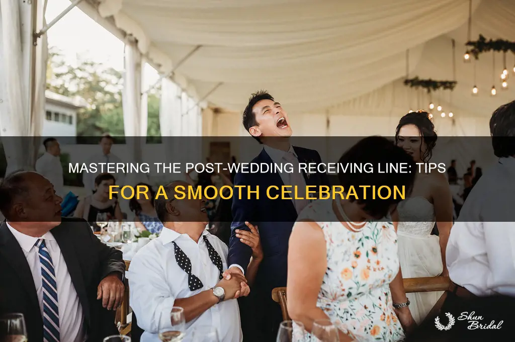 how to do a recieving line after the wedding