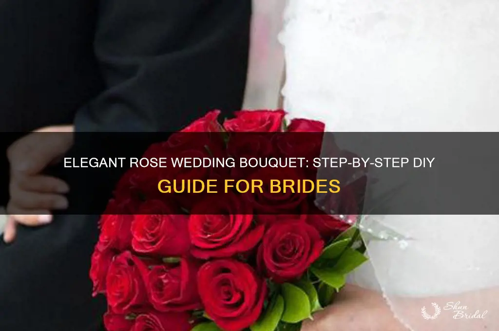 how to do a rose wedding bouquet