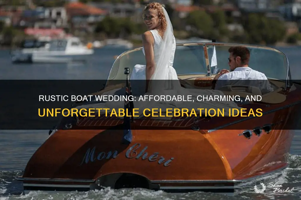 how to do a rustic wedding on a boat