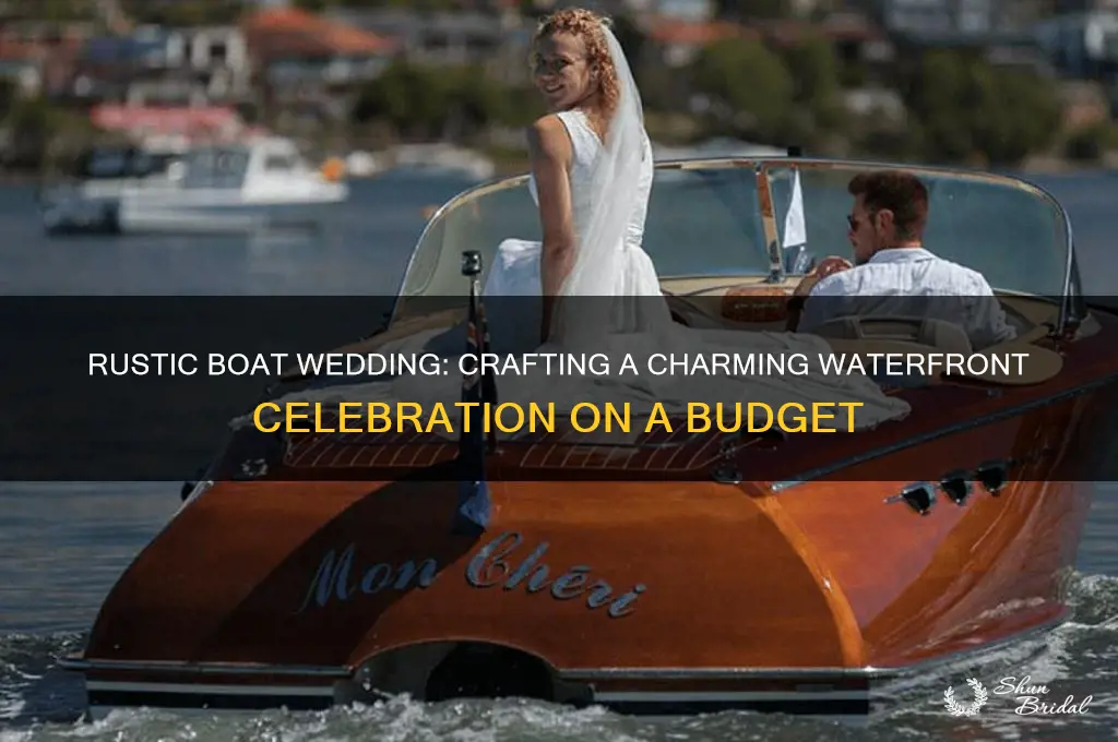 how to do a rustic wedding theme on a boat