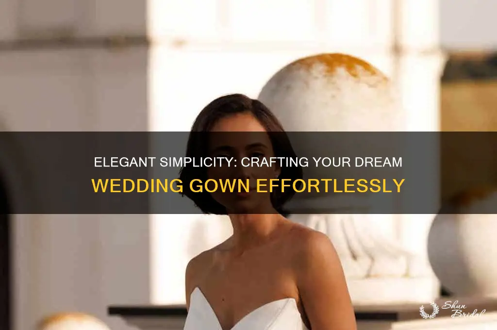 how to do a simple wedding gown
