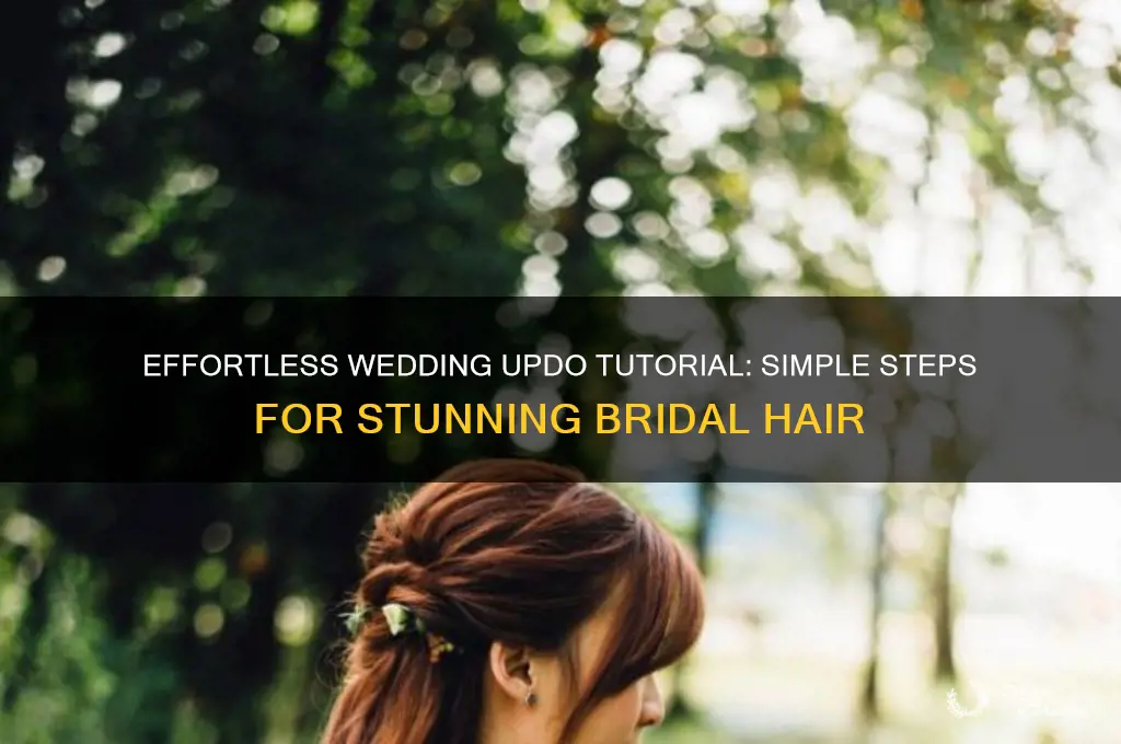 how to do a simple wedding updo