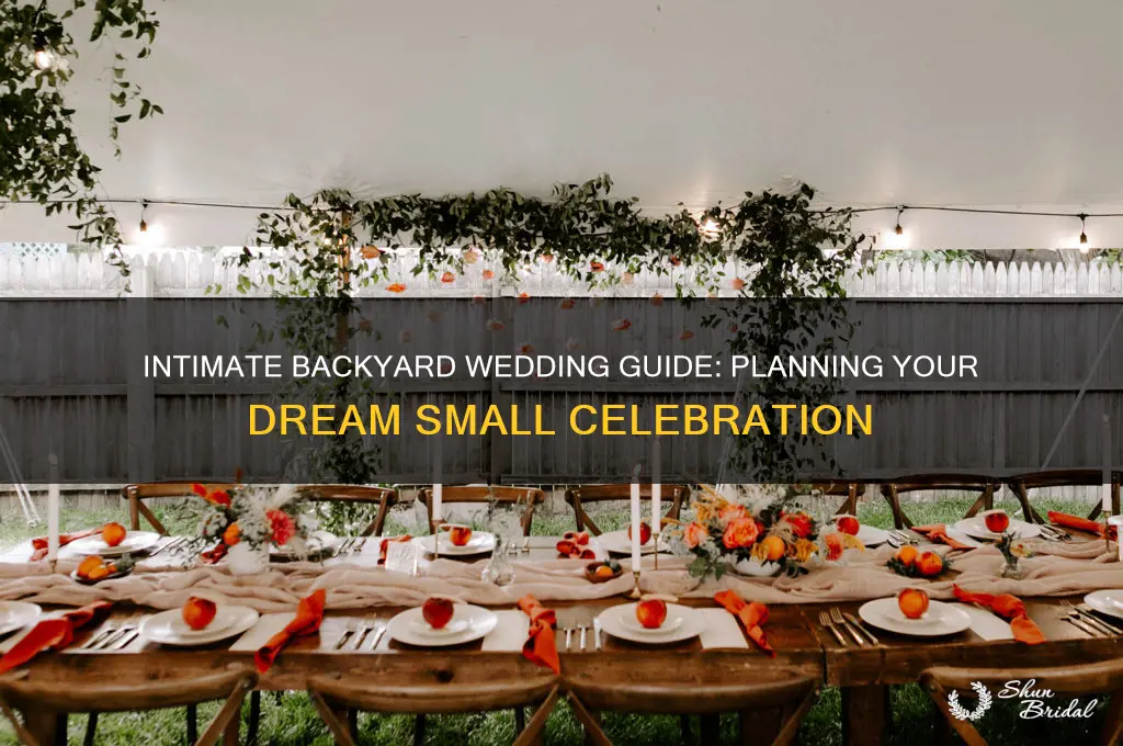 how to do a small backyard wedding