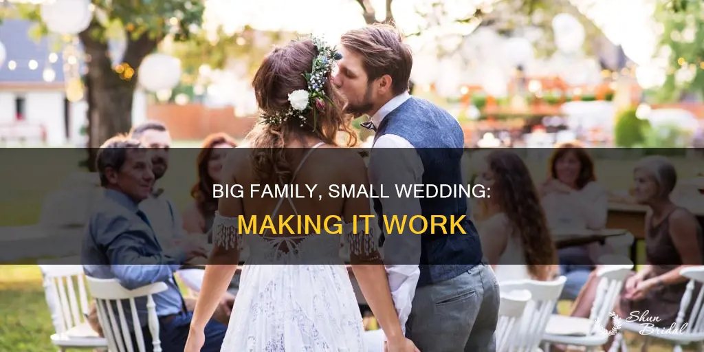 how to do a small wedding with a big family