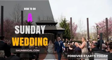 Sunday Wedding Guide: Tips for a Perfect Weekend Celebration