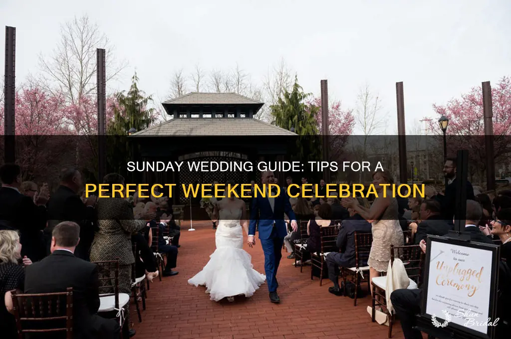 how to do a sunday wedding