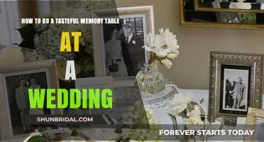Honoring Loved Ones: Creating a Tasteful Memory Table at Your Wedding
