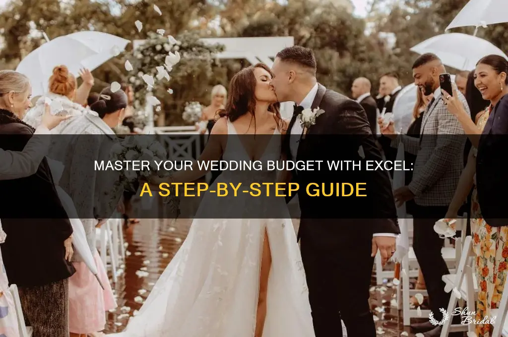 how to do a wedding budget on excel