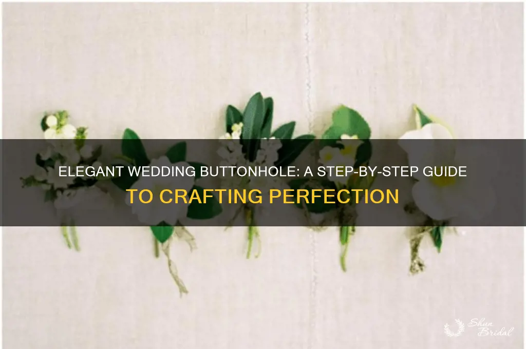 how to do a wedding buttonhole