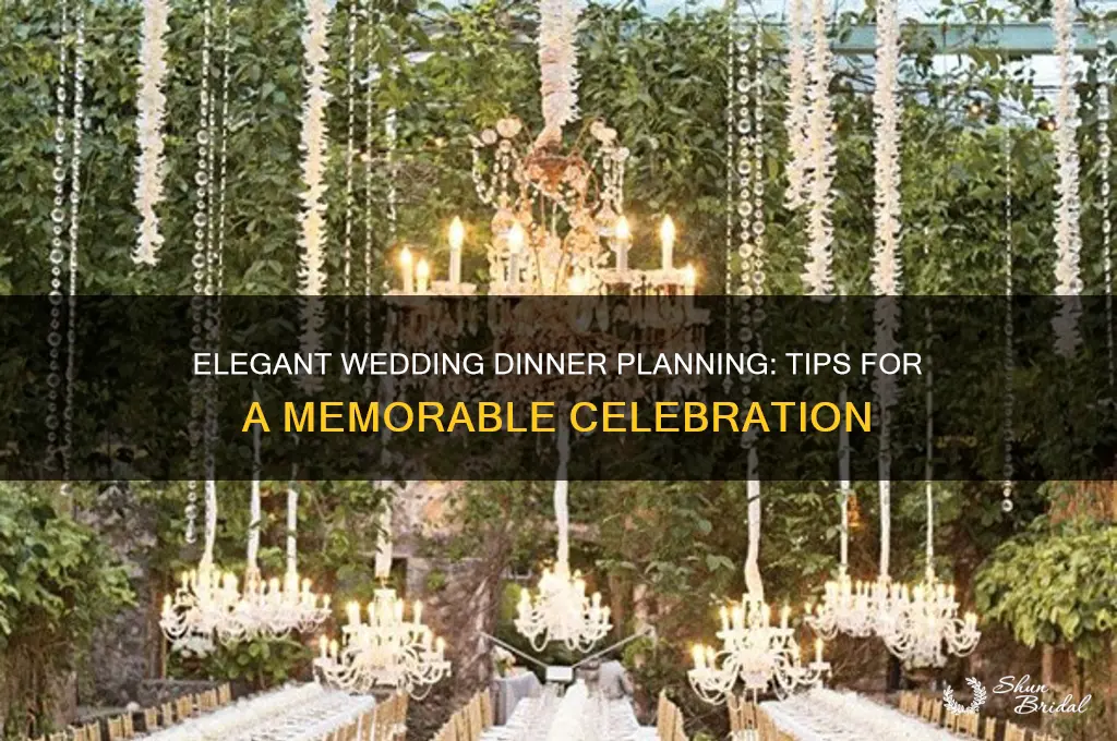 how to do a wedding dinner