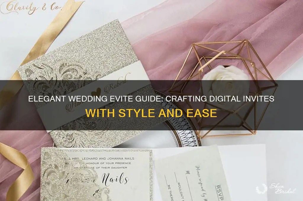 how to do a wedding evite