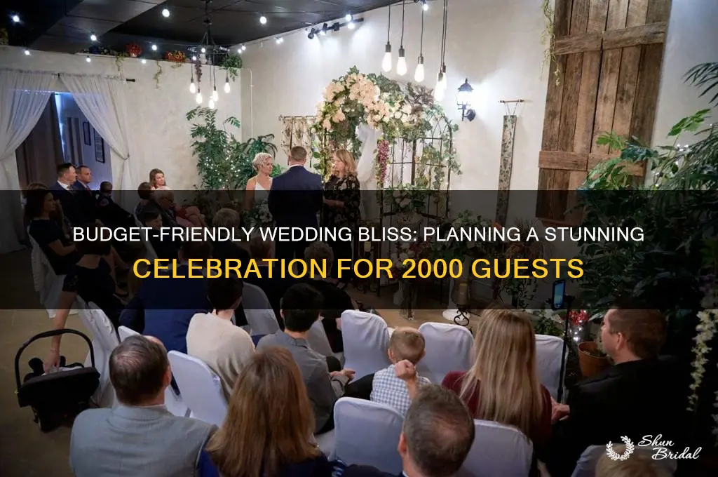how to do a wedding for 2000