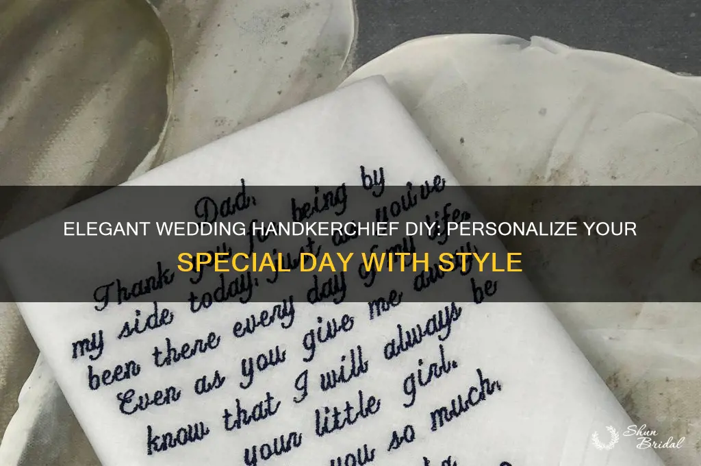 how to do a wedding handkerchief