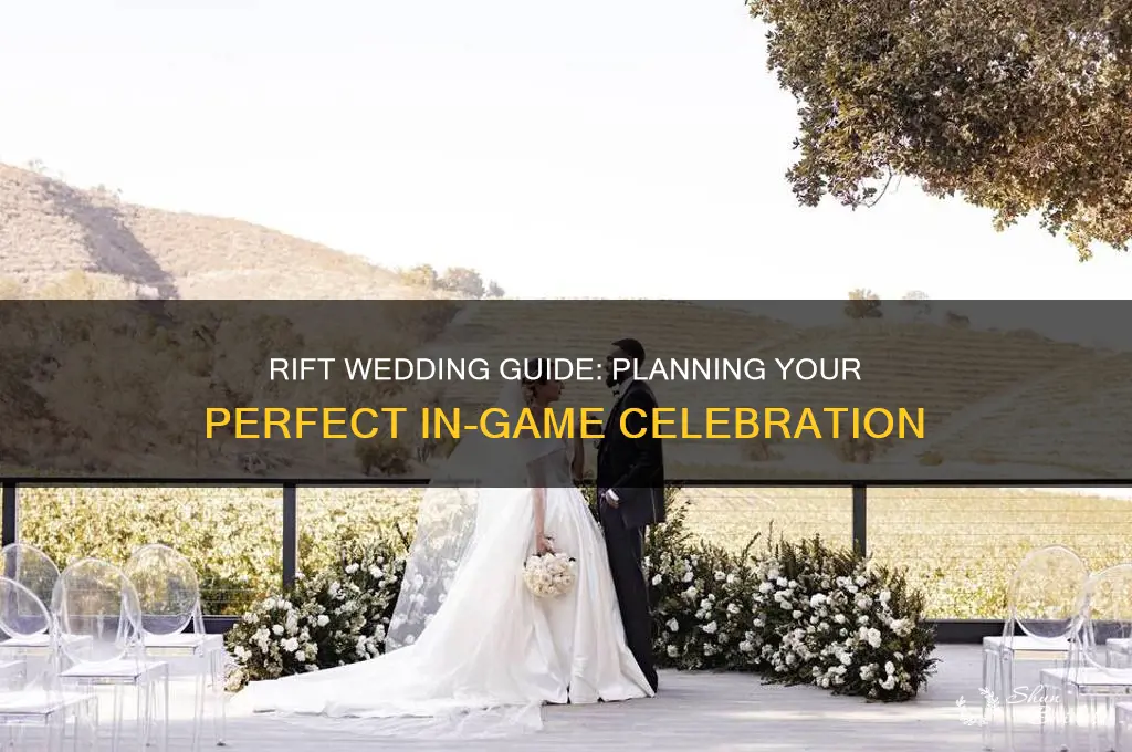 how to do a wedding in rift