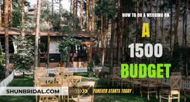 Affordable Wedding Bliss: Planning Your Dream Day on a $1500 Budget