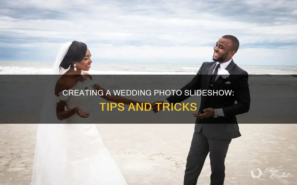 how to do a wedding photo slideshow