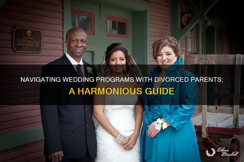 how to do a wedding program with divorced parents